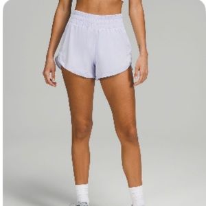 Track That Lululemon high-rise lined short 3” pastel blue 12